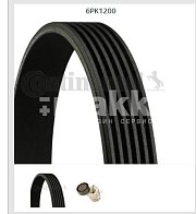 Ремень поликлиновый + натяжной ролик Renault Nissan 6 PK 1200 K1 Continental