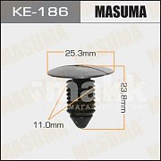 Клипса пластм. крепежная KE-186 Европа Masuma