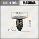 Клипса пластм. крепежная KE-186 Европа Masuma