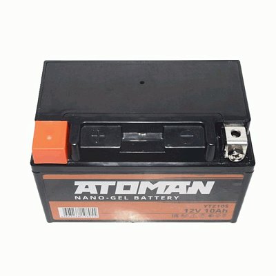 Мото ATOMAN Nano Gel 12V 10Ah (YTZ10S) п/п д*ш*в 15*8,7*9,4 см