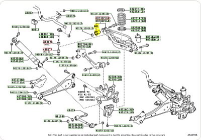 Сайлентблок Toyota RAV4 ACA3 GSA3 05- PSE10152 Patron