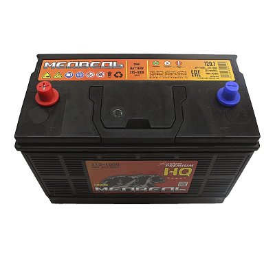 Аккумуляторная батарея 120 Ач Медведь VL Ca/Ca (GR31S-1000) клемма-винт 32,9*17,1*24