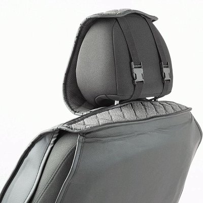 Накидки на сиденье Car Performance передние 2 шт  fiberflax серые 10шт/уп CUS-2032 GY