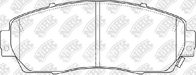 Колодки тормозные передние PN8802 NIBK