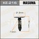 Клипса пластм. крепежная KE-216 Европа Masuma