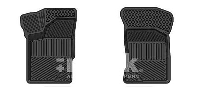 Коврики в салон LADA 2113-14,15 передний ряд к-т 2шт черный SRTK PER.LD.15.01004