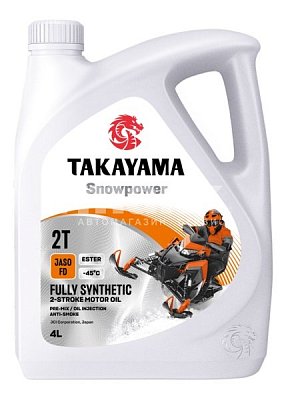 Масло моторное TAKAYAMA Snowpower 2T API TC JASO FD 4л