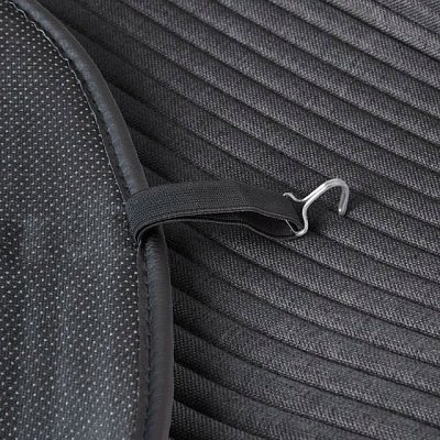 Накидки на сиденье Car Performance передние 2 шт  fiberflax черные CUS-1042 BK