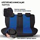 Чехлы AIRBAG полиэстер, 9 предм, передний ряд, задний ряд, черн/син 6 шт/уп TT-902P BK/BL