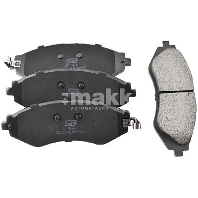 Колодки тормозные дисковые передние CHEVROLET Aveo 04- , Lacetti, Epica BP10374 SB NAGAMOCHI