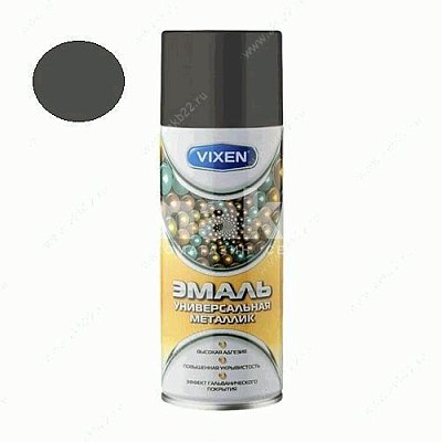 Эмаль металлик VIXEN универсальная графит, аэрозоль 520мл VX19400
