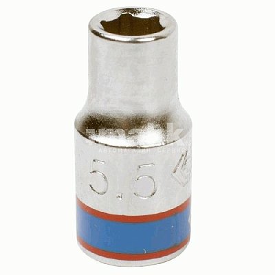 Головка торцевая стандартная шестигранная 1/4", 5,5 мм King Tony 233555M