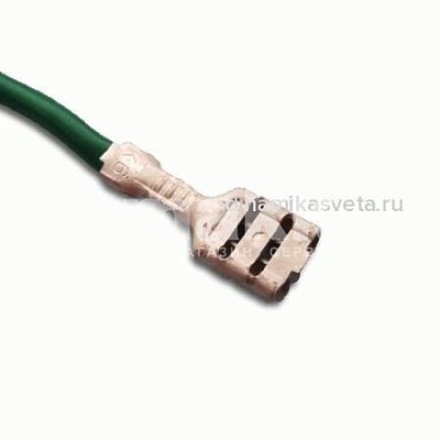 Разъем плоский "мама" неизолированный с проводом DEON РП-М-15063 (6,3мм;1*1,50мм²*110мм)