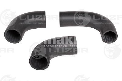 Патрубки радиатора УАЗ 3741 90 л.с., 417 EPDM, (компл. 3 шт.). LPK 0351 LUZAR