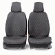Накидки на сиденье Car Performance передние 2 шт  fiberflax черные 5шт/уп CUS-1032 BK
