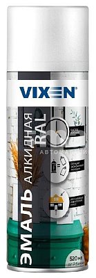 Краска-спрей VIXEN эмаль алкидная универсальная белая матовая 520мл (RAL9003) VX10903