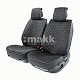Накидки на сиденье Car Performance передние 2 шт алькантара черн/серые 5шт/уп CUS-2012 BK/GY