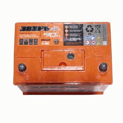 Аккумуляторная батарея 90 ЗВЕРЬ Азия EFB (110D26L) о/п 26*17,5*22,5