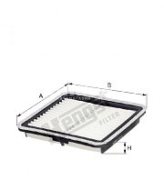 Фильтр воздушный Hengst E522L (C 2201)  SUBARU