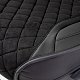 Накидки на сиденье Car Performance передние 2 шт алькантара + экокожа черные CUS-3044 BK/BK