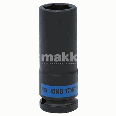 Головка торцевая ударная глубокая шестигранная 1/2", 19 мм King Tony 443519M