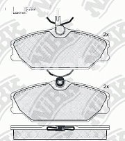 Колодки тормозные передние PN0249 NIBK