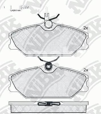 Колодки тормозные передние PN0249 NIBK
