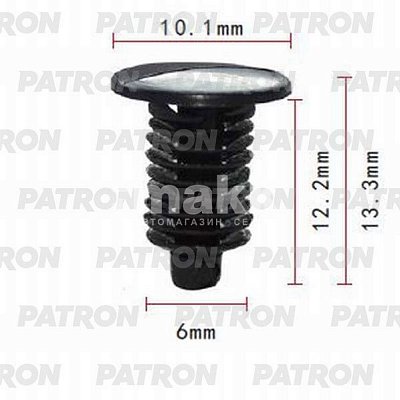 Клипса пластмассовая GM крепление обшивки двери P37-0700 Patron