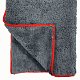 Салфетка из супервпитывающей микрофибры 40x40 см Green Star (серая с красным) 460 гр/м2