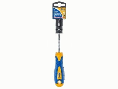 Отвертка крестовая PH0х75 мм Кraft KT 700418, сталь CrV, наконечник магнит