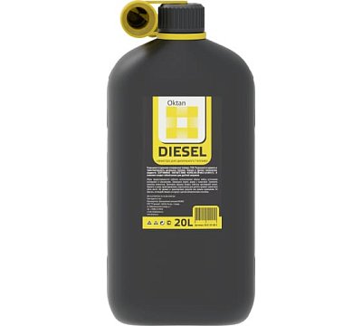 Канистра 20л пластик Oktan Diesel с гибким шлангом для дизеля A1-01-17 Эконом