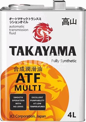 Масло трансмиссионное TAKAYAMA  ATF Multi  4л