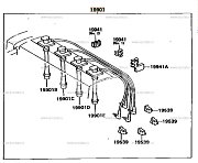 Провода зажигания Toyota 4A 7A 96- (ком-кт 4 провода) PSCI2019 PATRON
