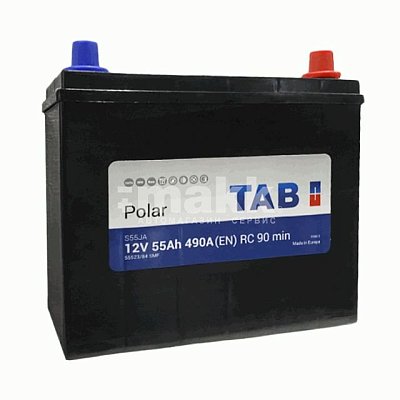 Аккумуляторная батарея 55 Ач Tab Polar S (65B24L) о/п Азия  246855 23,6×12,8×20,2/22,3