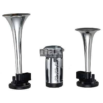 Сигнал автомобильный AVS HR 02 (2 шт. комплект) Хром