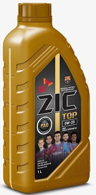 Масло моторное ZIC TOP LS 0W20 синт. API SP ACEA C6/C5 ILSAC GF-6 1л