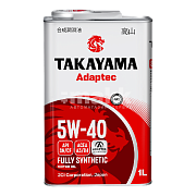 Масло моторное TAKAYAMA Adaptec 5W40 синтетическое 1л