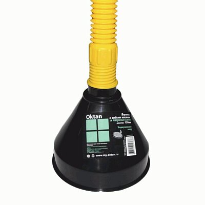 Воронка разборная Oktan с гибким шлангом 135 мм  латунное сито A2-01-06 Премиум