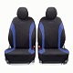 Чехлы автомоб. FLEX полиэстер 11 предм 2 молн чёрн/синие AIRBAG FLX-1102 BK/BL