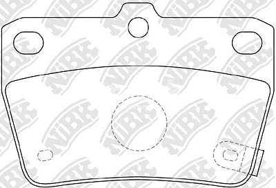 Колодки тормозные задние PN1424 NIBK