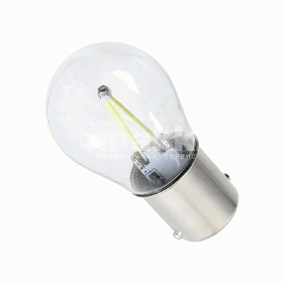 LED Автолампа P21/5W(1157) 12V RED Glass LONGTEK (КРАСНАЯ, с функцией стробоскопа) (ПЭ2) BAY15d