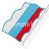 Коврик на панель 19*10 см Флаг России HX-20 Flag
