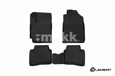 Коврики 3D в салон KIA RIO 06/2017 седан, 4 шт. (полиуретан)