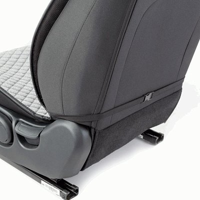 Накидки на сиденье Car Performance передние 2 шт  fiberflax серые CUS-1032 GY