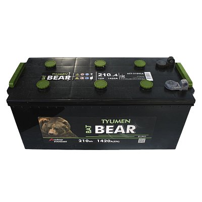 Аккумуляторная батарея 210 Ач Tyumen BatBear п/п 51,8*22,8*23,8