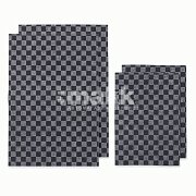 Коврики влаговпитывающие AUTOPROFI комплект 4 шт., клетка серый WET-3850s GY