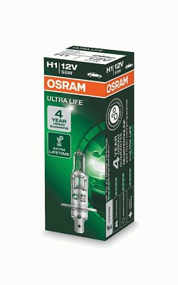 Автолампа H1 12V 55W OSRAM 64150 ULT P14.5s