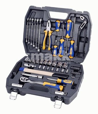 Набор инструмента 1/2"Dr и 1/4"Dr 56 предметов Кraft 700303