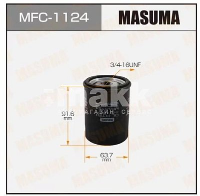 Фильтр масляный Masuma MFC-1124 (W 610/9) DAIHATSU, GEELY, LEXUS, SCION, TOYOTA