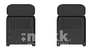 Коврики в салон  2104-05,07 передний ряд к-т 2шт черный SRTK PER.LD.07.01005